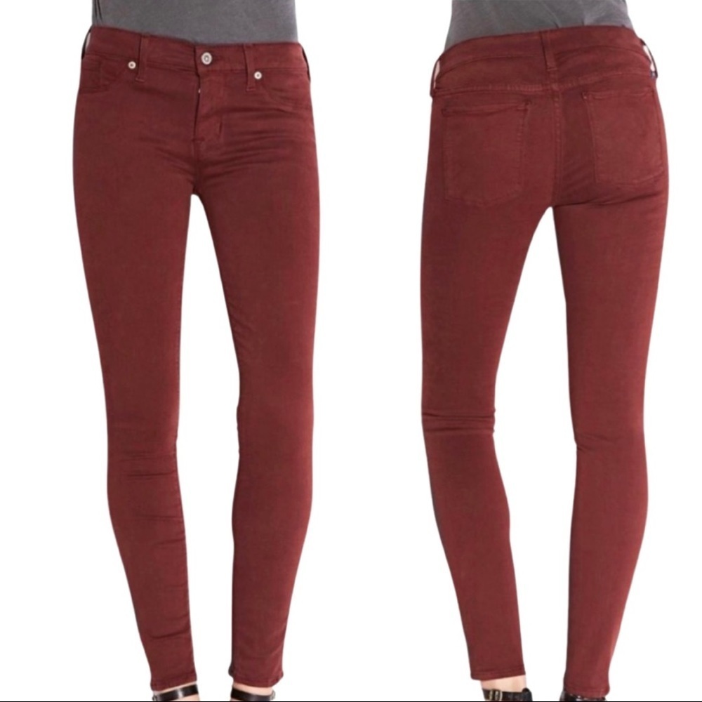 LUCKY BRAND Brooke Legging Jean Fall Red Skinny Jeans Style 7W12462